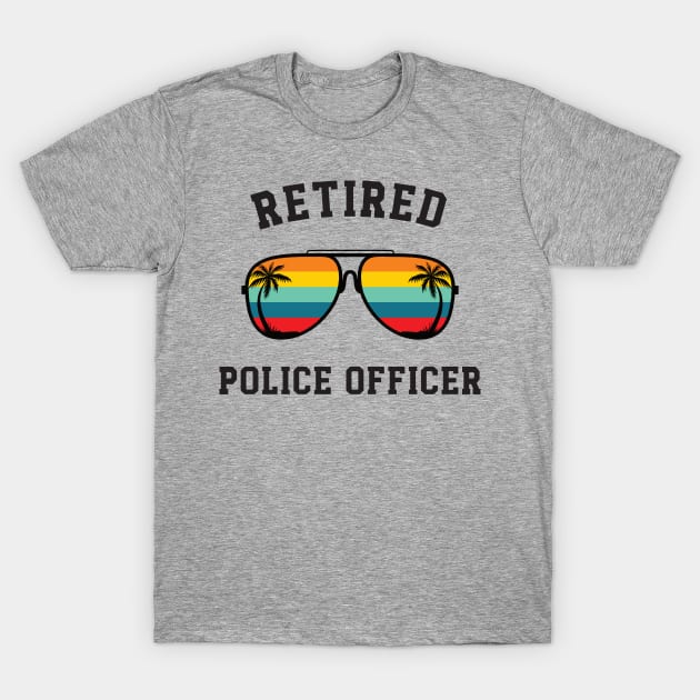 Police Officer Retirement Gift T-Shirt by CoastalDesignStudios